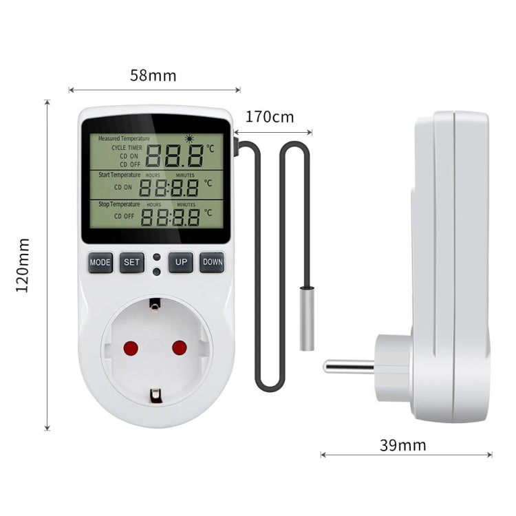 Intelligent Digital Thermostat Countdown Temperature Control Switch Socket Timing Temperature Controller(US) - Smart Socket by buy2fix | Online Shopping UK | buy2fix