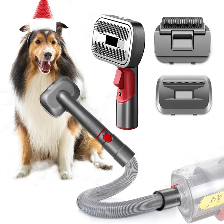 For Dyson V7 V8 V10 V11 V15 Pet 3 In 1 Grooming Suction Head Set With Hose - For Dyson Accessories by buy2fix | Online Shopping UK | buy2fix