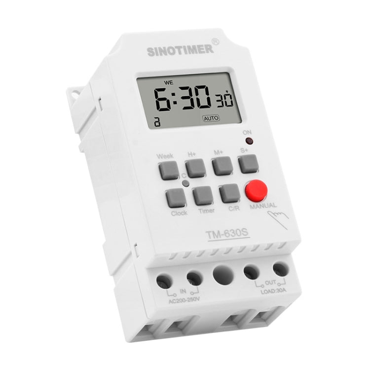 SINOTIMER TM630S-4 12V 30A Timer Switch 1 Second Interval Weekly Programmable Time Relay - Switch by SINOTIMER | Online Shopping UK | buy2fix