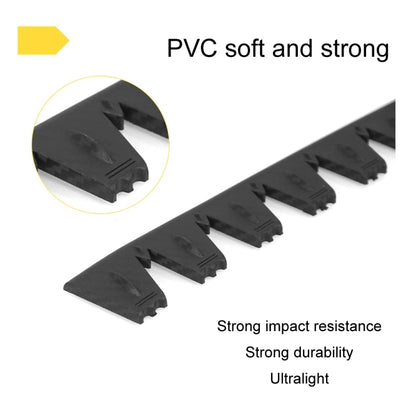 8pcs /Set Car Bumper Serrated Anti-collision Plate Decoration(Carbon Pattern) - Anti Collision Sticker by buy2fix | Online Shopping UK | buy2fix