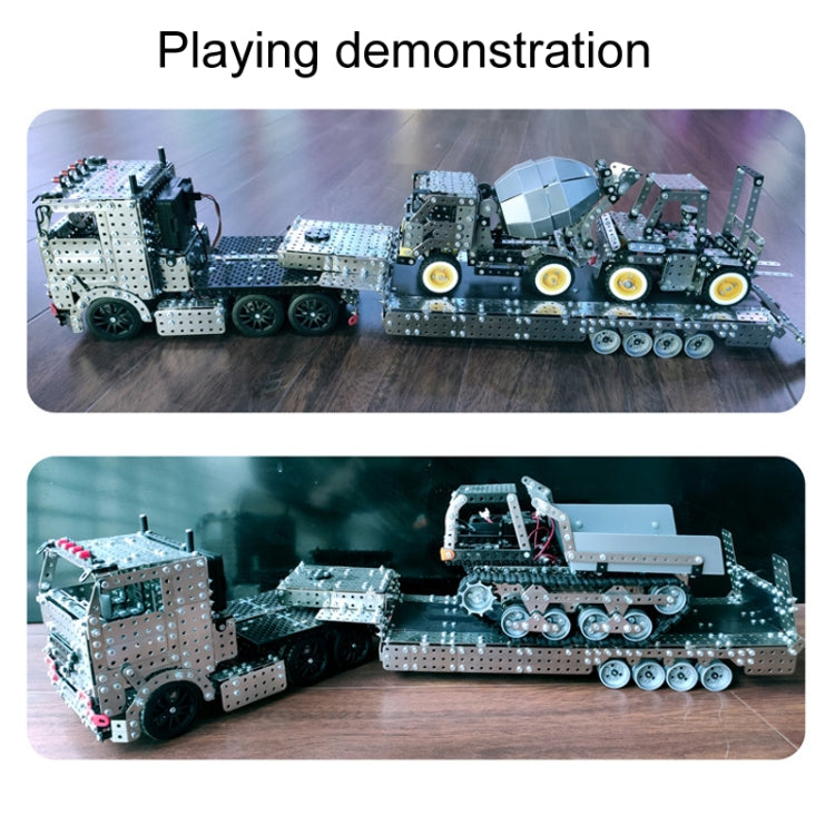 2011pcs / Box ZBToys Building Blocks Mechanical Toys Hand-Assembled Remote Control Trailer Metal Model - RC Cars by ZBToys | Online Shopping UK | buy2fix