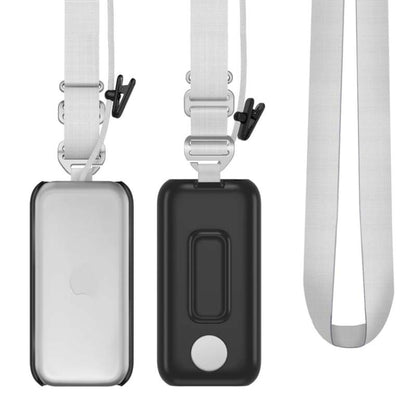 For Apple Vision Pro Battery PC Case Holder With Belt Clip And Shoulder Strap VR Headset Accessory(White) - VR Accessories by buy2fix | Online Shopping UK | buy2fix