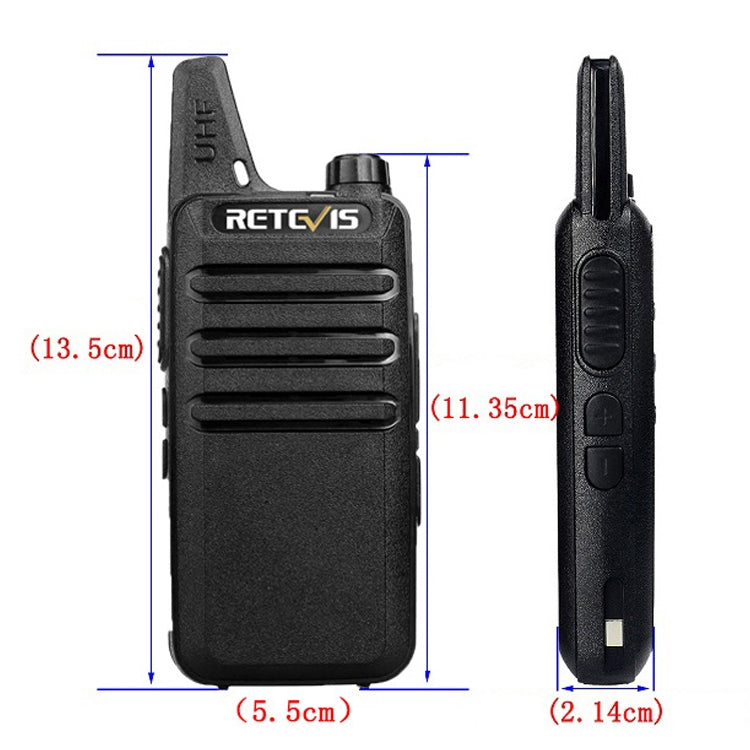 RETEVIS RT22 Hotel Mini Charging Two-Way Wireless Intercom Walkie Talkie(US Frequency with Plug) - Handheld Walkie Talkie by RETEVIS | Online Shopping UK | buy2fix