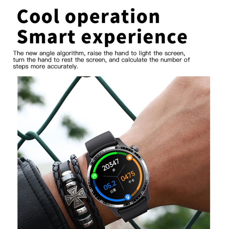 F207 Smart Watch 1.35-Inch Narrow Edge Screen Supports Bluetooth Calls / 24H Health Monitoring / 150+ Sports Modes, Color: Black Brown Leather - Smart Watches by buy2fix | Online Shopping UK | buy2fix