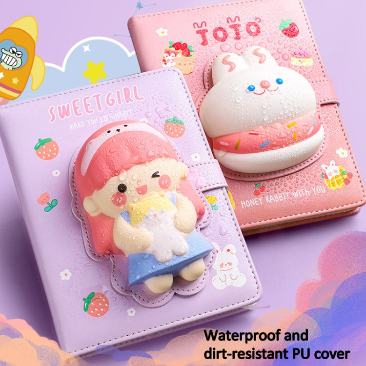 Kabaxiong A5 Size 3D Squishy Destress Cute Notebook Diary 100 Inner Pages(Good Duck) - Notebooks by Kabaxiong | Online Shopping UK | buy2fix