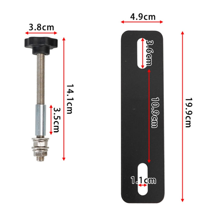 Traction Board Mounting Pins Kit Universal For 4.72"-6.69" Hole Spacing Recovery Tracks - Others by buy2fix | Online Shopping UK | buy2fix