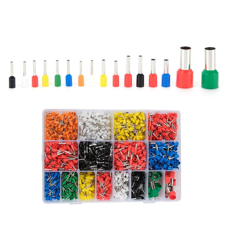 2120pcs /Set 0.5-16MM European Style Tube Type Wiring Cold Press Terminal Set(Terminal Box Package) - Booster Cable & Clip by buy2fix | Online Shopping UK | buy2fix