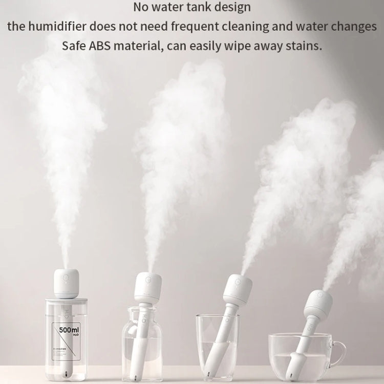 JisuLife JB07 Wireless High Mist Portable Humidifier, No Water Tank, Color: White 1100mAh - Air Purifiers & Accessories by JisuLife | Online Shopping UK | buy2fix