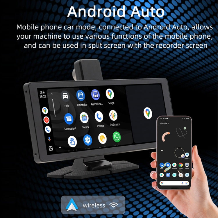 Car Bluetooth Portable DVR Monitor Support Carplay/Android Auto, Specifications: Display+ Camera - Car MP3 & MP4 & MP5 by buy2fix | Online Shopping UK | buy2fix