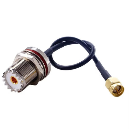 10cm SMA Male To SO239 UHF Female Coaxial RF Cable RG174 Coaxial Connector - Connectors by buy2fix | Online Shopping UK | buy2fix