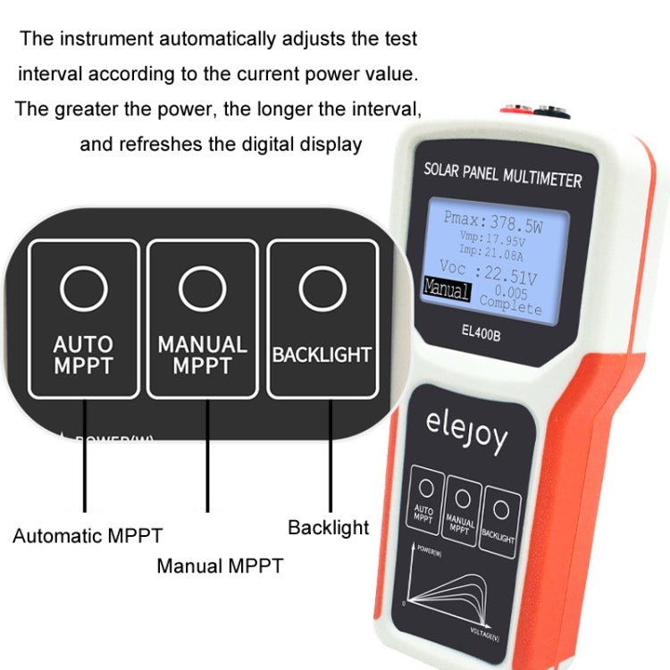 elejoy 400W MPPT Solar Photovoltaic Panel Multimeter(EL400B) - Digital Multimeter by buy2fix | Online Shopping UK | buy2fix