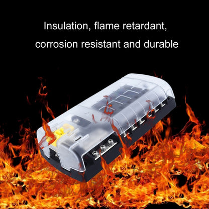 RV Yacht 12-way LED Insulated Flame-retardant Fuse Holder Box with Wire(Configuration 1) - Fuse by buy2fix | Online Shopping UK | buy2fix