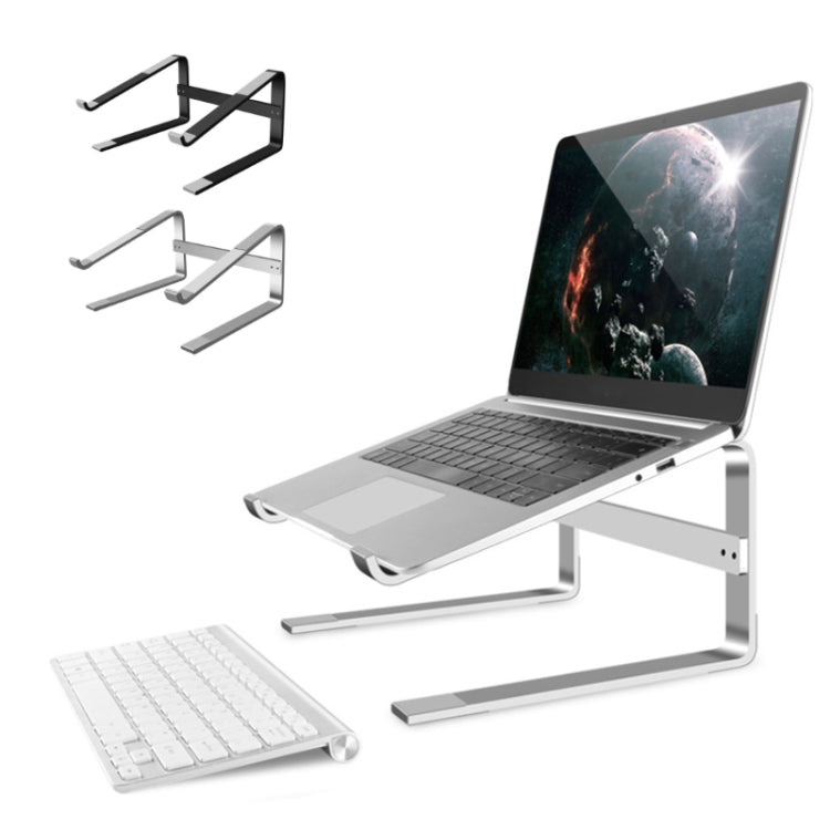 Desktop Aluminum Alloy Heightened Heat Dissipation Laptops Stand(Black) - Laptop Stand by buy2fix | Online Shopping UK | buy2fix