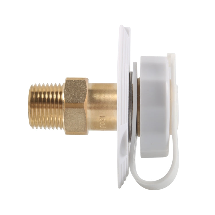 RV Brass Water Inlet Check Valve Yacht Accessories, Color: White - Marine Accessories & Parts by buy2fix | Online Shopping UK | buy2fix