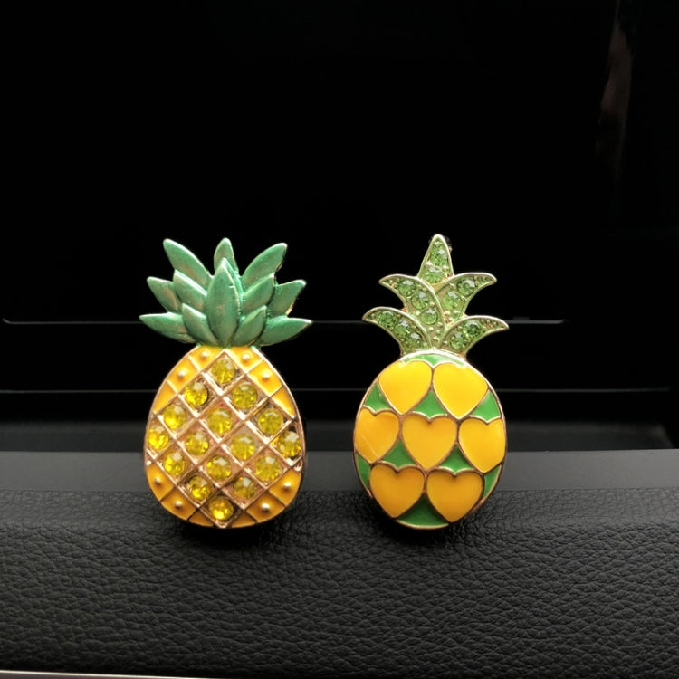 Car Air Conditioning Vent Pineapple Decorative Aromatherapy Clip(Rhinestones) - Air Freshener by buy2fix | Online Shopping UK | buy2fix