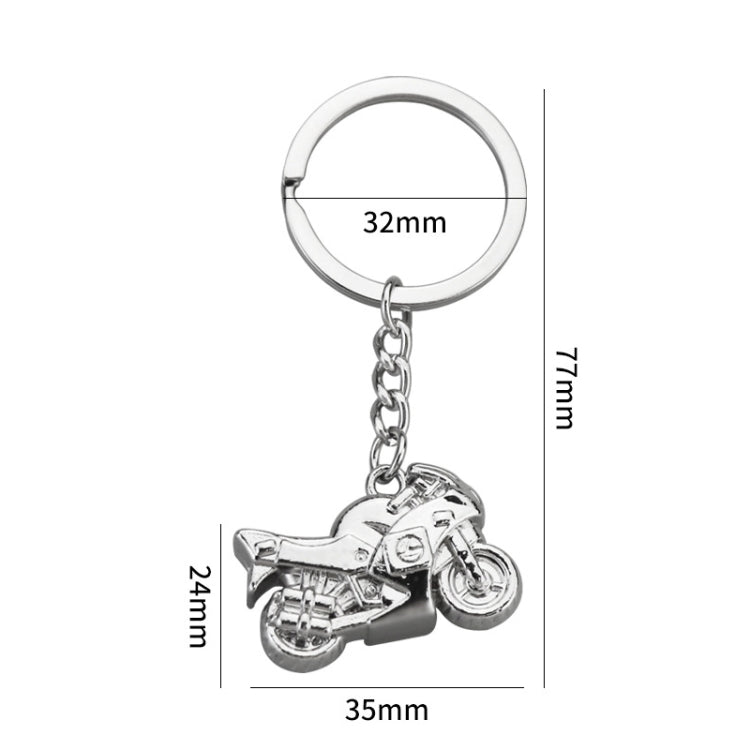 Simulation Cool Motorcycle Keychain Metal Decoration Pendant, Style: X-104 Silver - Key Rings by buy2fix | Online Shopping UK | buy2fix