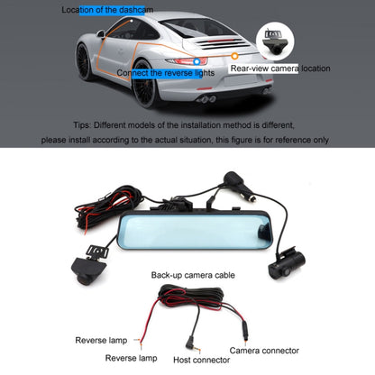 Car HD WIFI Interconnected Triple Camera Driving Recorder, Specification: With GPS - Car DVRs by buy2fix | Online Shopping UK | buy2fix