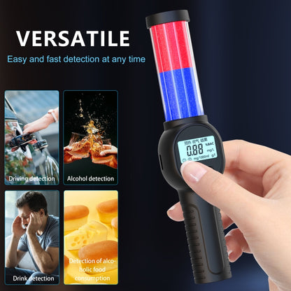 Portable Personal Alcohol Tester High-precision Breathalyzer with Alarm Light English Version - Breath Alcohol Tester by buy2fix | Online Shopping UK | buy2fix