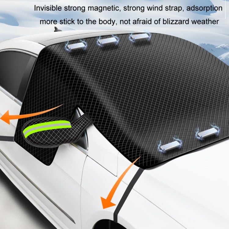 Car Magnetic Front Sunscreen Waterproof Thick Snow Shield(Green) - Window Foils & Solar Protection by buy2fix | Online Shopping UK | buy2fix