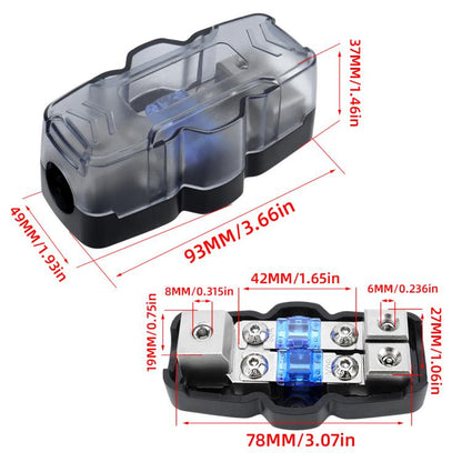 1 Out 2 Ways Car Audio Power Fuse Holder Car Fuse Distribution Block, Specifications: CP-5174 - Fuse by buy2fix | Online Shopping UK | buy2fix