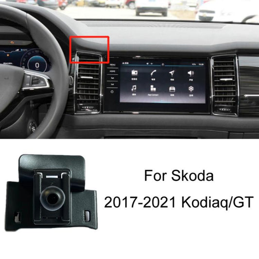 For Skoda Car Special Mobile Phone Navigation Bracket Base, Model: 17-21 Kodiaq/GT - Special Car Holders by buy2fix | Online Shopping UK | buy2fix