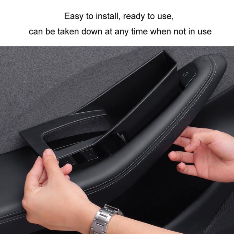 For Tesla Convenient Door Inner Handle Storage Box, Model: Model Y For 4 Doors - Stowing Tidying by buy2fix | Online Shopping UK | buy2fix