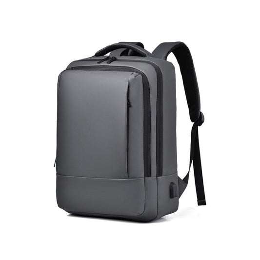 OUMANTU 2103 Large Capacity Multi-Compartment Waterproof Laptop Backpack With USB Port(Gray) - Backpack by OUMANTU | Online Shopping UK | buy2fix