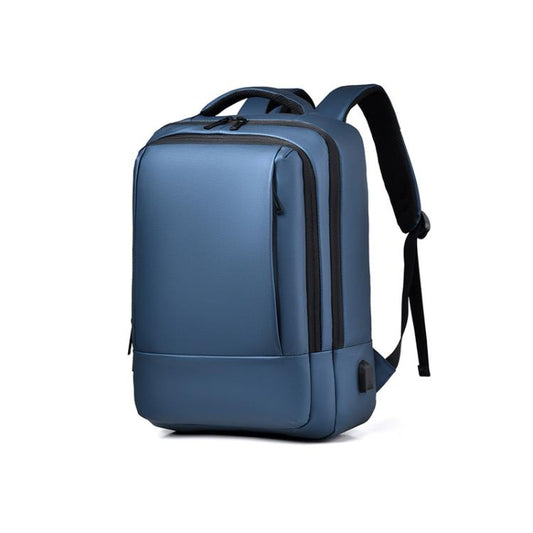 OUMANTU 2103 Large Capacity Multi-Compartment Waterproof Laptop Backpack With USB Port(Blue) - Backpack by OUMANTU | Online Shopping UK | buy2fix