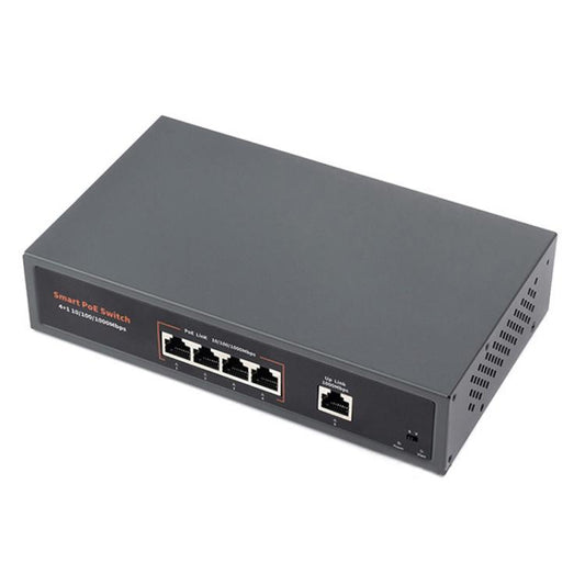 Waveshare 120W Industrial 4-Ports Gigabit Ethernet PoE Switch(US Plug) - Switch by Waveshare | Online Shopping UK | buy2fix