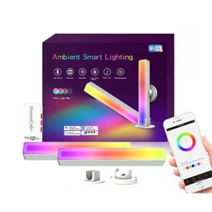 2pcs/box RGB Desktop Background Music Rhythm Pickup Ambient Light, Version: Bluetooth(EU Plug) - Novelty Lighting by buy2fix | Online Shopping UK | buy2fix