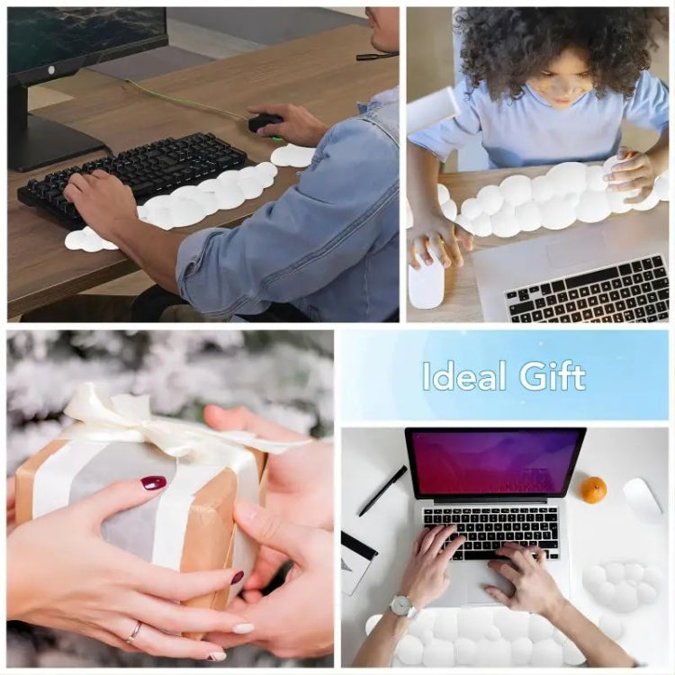 Cloud Wrist Rest Memory Foam Mouse Pad Office Desktop Wrist Brace (Purple) - Mouse Pads by buy2fix | Online Shopping UK | buy2fix