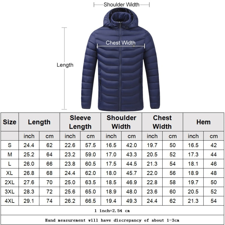 USB Heated Smart Constant Temperature Hooded Warm Coat for Men and Women (Color:Black Size:XL) - Down Jackets by buy2fix | Online Shopping UK | buy2fix