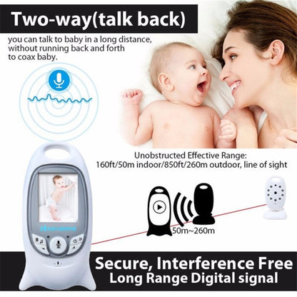 VB601 2.0 inch LCD Screen Hassle-Free Portable Baby Monitor, Support Two Way Talk Back, Night Vision(AU Plug) - Security by buy2fix | Online Shopping UK | buy2fix