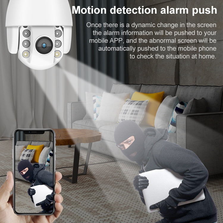 QX2 4G (EU Version) 1080P HD 360 Degrees Panoramic Day and Night Full-color Waterproof Smart Camera, Support Motion Detection / Two-way Voice / TF Card, EU Plug - Security by buy2fix | Online Shopping UK | buy2fix