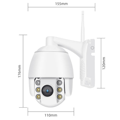 QX2 1080P HD 360 Degrees Panoramic WiFi Day and Night Full-color Waterproof Smart Camera, Support Motion Detection / Two-way Voice / TF Card, US Plug - Security by buy2fix | Online Shopping UK | buy2fix