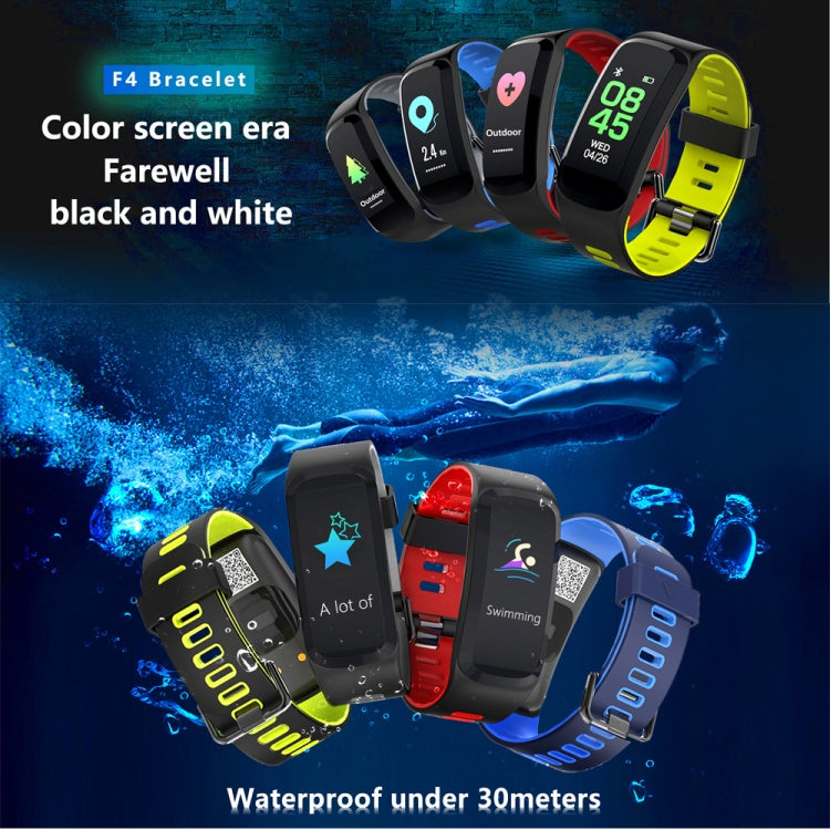 DTNO.1 F4 0.95 inches IPS Color Screen Smart Bracelet IP68 Waterproof, Support Call Reminder /Heart Rate Monitoring /Blood Pressure Monitoring /Sleep Monitoring / Blood Oxygen Monitoring (Blue) - Smart Wear by DTNO.1 | Online Shopping UK | buy2fix