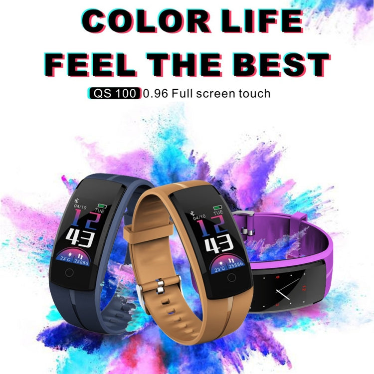 QS100 0.96 inches TFT Color Screen Smart Bracelet IP67 Waterproof, Support Call Reminder /Heart Rate Monitoring /Sleep Monitoring /Sedentary Reminder /Blood Pressure Monitoring (Blue) - Smart Wear by buy2fix | Online Shopping UK | buy2fix