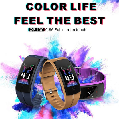 QS100 0.96 inches TFT Color Screen Smart Bracelet IP67 Waterproof, Support Call Reminder /Heart Rate Monitoring /Sleep Monitoring /Sedentary Reminder /Blood Pressure Monitoring (Blue) - Smart Wear by buy2fix | Online Shopping UK | buy2fix