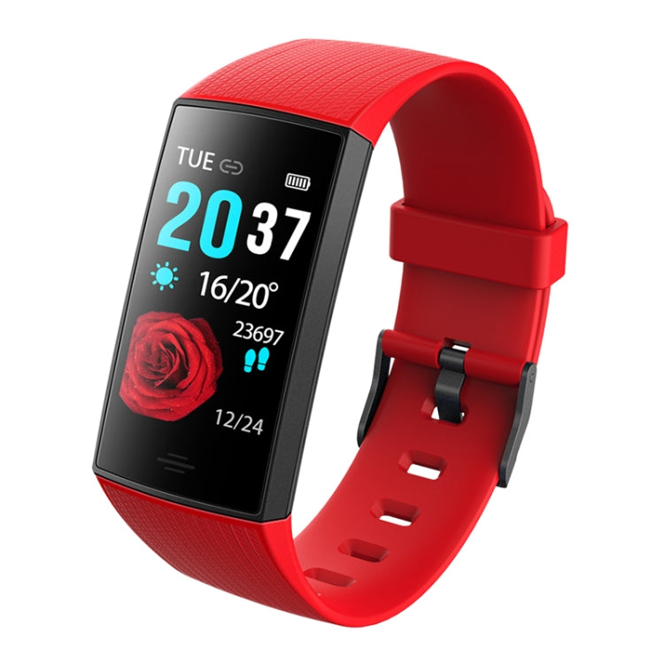 CY11 1.14 inches IPS Color Screen Smart Bracelet IP67 Waterproof, Support Step Counting / Call Reminder / Heart Rate Monitoring / Sleep Monitoring (Red) - Smart Wear by buy2fix | Online Shopping UK | buy2fix