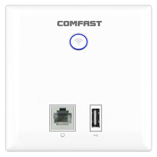 COMFAST CF-E536N 300Mbps Indoor Wall WiFi AP RJ45 & USB Client Wall AP - Wireless Routers by COMFAST | Online Shopping UK | buy2fix