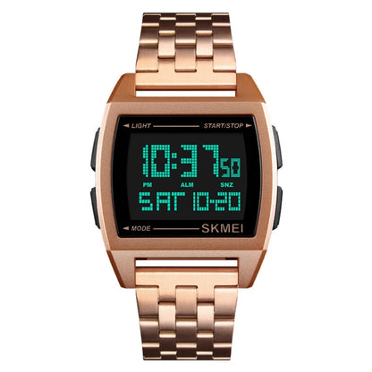 SKMEI 1368 Multifunctional Men Outdoor Sports Noctilucent Waterproof Digital Watch(Rose Gold) - Sport Watches by SKMEI | Online Shopping UK | buy2fix