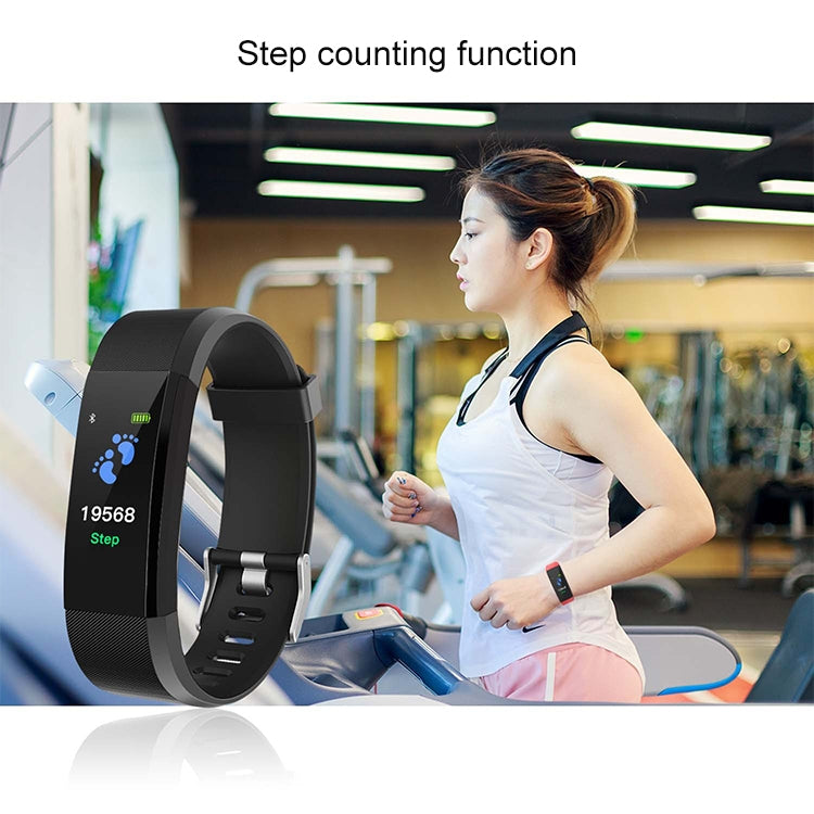 115Plus 0.96 inches OLED Color Screen Smart Bracelet,Support Call Reminder /Heart Rate Monitoring /Blood Pressure Monitoring /Sleep Monitoring /Sedentary Remind(Green) - Smart Wear by buy2fix | Online Shopping UK | buy2fix