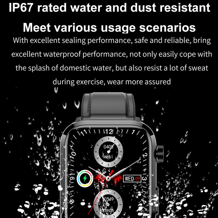 ET210 1.91 inch IPS Screen IP67 Waterproof Silicone Band Smart Watch, Support Body Temperature Monitoring / ECG (Red) - Smart Watches by buy2fix | Online Shopping UK | buy2fix