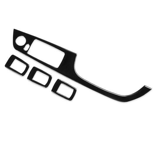 For BMW 3 Series E90/320i/325i 2005-2012 Car Carbon Fiber Right Drive Window Lifting Panel without Folding Key Decorative Sticker, Diameter: 37.8cm - In Car by buy2fix | Online Shopping UK | buy2fix