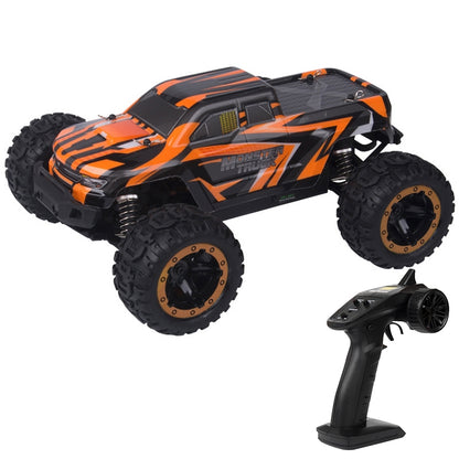 SG-1601 Brush Version 2.4G Remote Control Competitive Bigfoot Off-road Vehicle 1:16 Sturdy and Playable Four-wheel Drive Toy Car Model with LED Headlights & Head-up Wheels (Orange) - RC Cars by buy2fix | Online Shopping UK | buy2fix