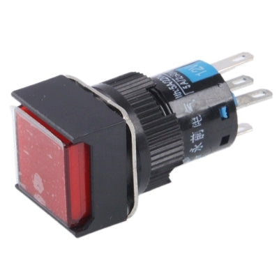 Car DIY Square Button Push Switch with LED Indicator, DC 24V(Red) - In Car by buy2fix | Online Shopping UK | buy2fix