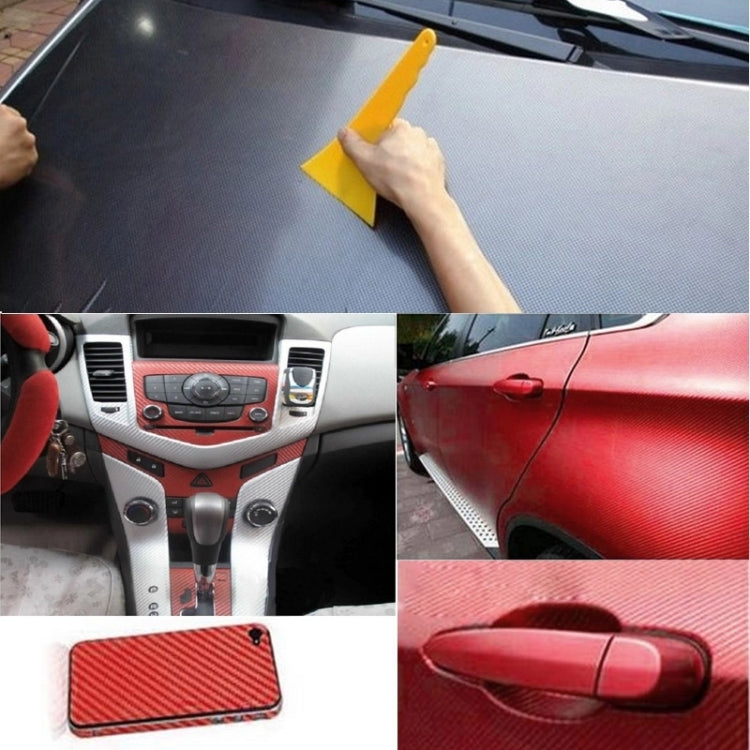 Car Decorative 3D Carbon Fiber PVC Sticker, Size: 152cm x 50cm(Wind Red) - Auto Film by buy2fix | Online Shopping UK | buy2fix