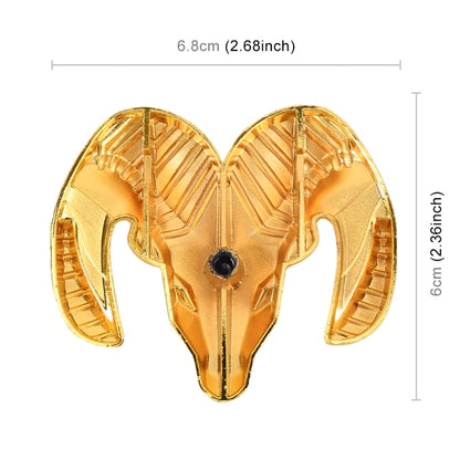 Bull Pattern Car Metal Body Decorative Sticker, Size : L (Gold) - Decorative Sticker by buy2fix | Online Shopping UK | buy2fix