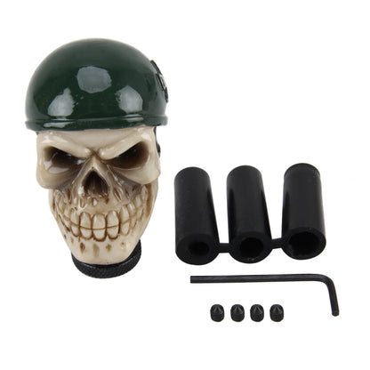 Universal Skull With A Hat Shape Car Gear Shift Knob Modified Car Gear Shift Knob Auto Transmission Shift Lever Knob Resin Gear Knobs - Shift Knob by buy2fix | Online Shopping UK | buy2fix