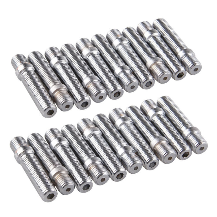 20 PCS 5.8cm Universal Car Modification Extended Wheels Stud Conversion M12x1.25 to M12x1.5 Screw Adapter LN032 LN033 LN044 - In Car by buy2fix | Online Shopping UK | buy2fix